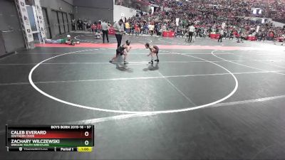 57 lbs Cons. Round 3 - Caleb Everard, Southern Door vs Zachary Wilczewski, Oregon Youth Wrestling