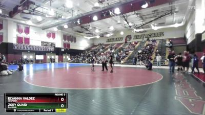 110 lbs Round 3 - Zoey Quaid, Ramona vs Elyanna Valdez, Hesperia