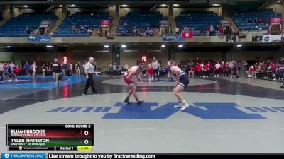 197 lbs Cons. Round 2 - Elijah Brockie, North Central College vs Tyler Thurston, University Of Dubuque