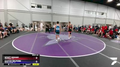 182 lbs Semis & 3rd Wb (16 Team) - Wyatt Ingham, Wisconsin vs Easton Belfiore, Pennsylvania