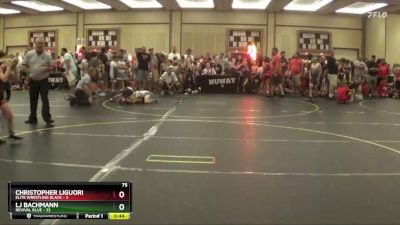 75 lbs Round 1 (6 Team) - LJ Bachmann, Revival Blue vs Christopher Liguori, Elite Wrestling Black