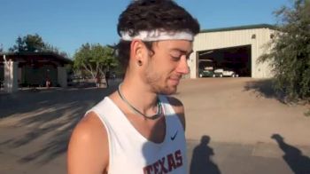 Kyle Merber the miler after bread and butter workout