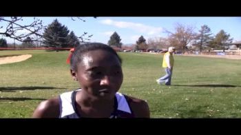 Risper Kimaiyo wins women's 2012 NCAA Cross Country Mountain Regional Championship.