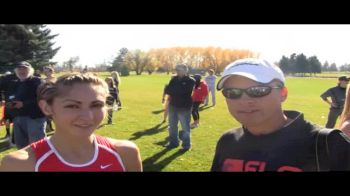 University of New Mexico's Josaphine Moultrie after 2012 Mountain Regionals