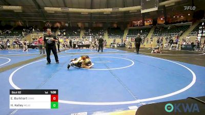 83 lbs Semifinal - Emersyn Burkhart, Coweta Tiger Wrestling vs Heavyn Kelley, Mojo Grappling Academy