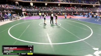 5A 100 lbs 5th Place Match - Tammy Salazar, Amarillo Caprock vs Nadia Ryan, Frisco Reedy