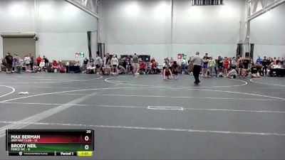 98 lbs Round 5 (8 Team) - Brody Neil, Force WC vs Max Berman, Grit Mat Club