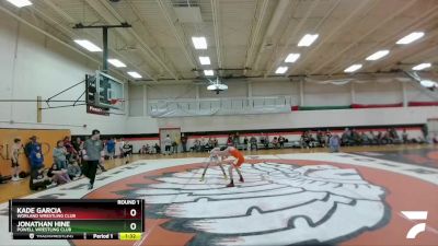 106 lbs Round 1 - Jonathan Hine, Powell Wrestling Club vs Kade Garcia, Worland Wrestling Club