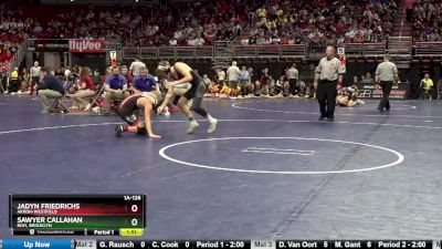 1A-126 lbs Cons. Round 2 - Sawyer Callahan, BGM, Brooklyn vs Jadyn Friedrichs, Akron-Westfield