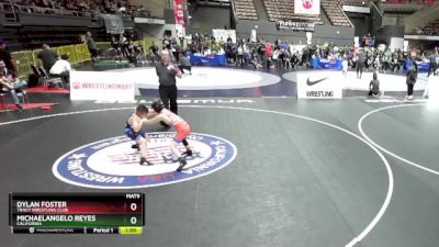 84 lbs Cons. Round 4 - Michaelangelo Reyes, California vs Dylan Foster, Tracy Wrestling Club