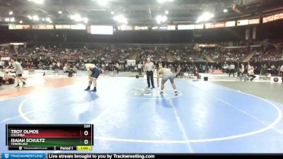 220 lbs Cons. Round 2 - Troy Olmos, Columbia vs Isaiah Schultz, Timberlake