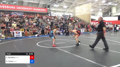 57 kg Final - Zach Sanders, Minnesota Storm vs David Terao, DCAC