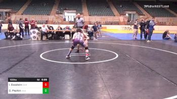 100 lbs Final - Isaiah Goodwin, Gilmer Bobcat Wrestling vs David "Cowboy" Payton, Level Up