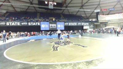 85 lbs Champ. Round 1 - Blake Daniell Ii, White River Hornets Wrestling Club vs Scarlett Sanchez, Forks Wrestling Club