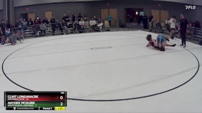 141 lbs Round 6 (8 Team) - Hayden McGuire, South Dakota Lightning vs Clint Longanacre, Oklahoma Elite