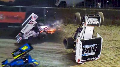 Kyle Larson Gets Upside Down At Riverside