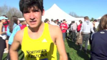 Alejandro Montano on NAU's 4th place team finish at 2012 NCAA XC Champs