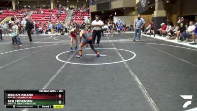 100 lbs Cons. Round 4 - Jordan Roland, Wesley Club Wrestling vs Tasi Stevenson, Greater Heights Wrestling