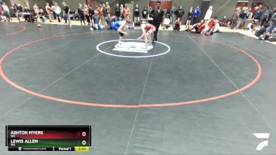 120 lbs Cons. Round 2 - Ashton Myers, WA vs Lewis Allen, WA