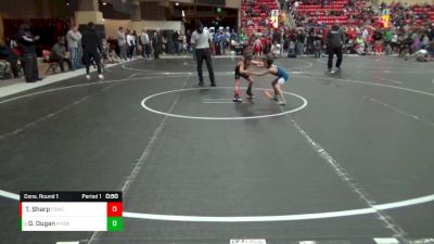 40-43 lbs Cons. Round 1 - Gabriel Dugan, Kansas Young Guns Wrestling Cl vs Traxton Sharp, Fort Scott Wrestling Club