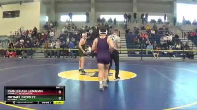 184 lbs Cons. Round 1 - Michael Bromley, McDaniel College vs Ryan Bihasa-Lenahan, University Of Scranton