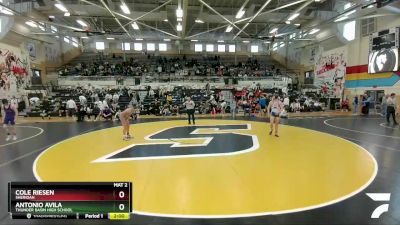 138 lbs Quarterfinal - Antonio Avila, Thunder Basin High School vs Cole Riesen, Sheridan