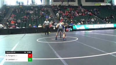 141 lbs Consi Of 8 #1 - Danny Fongaro, Columbia vs Garrett Lambert, Hofstra