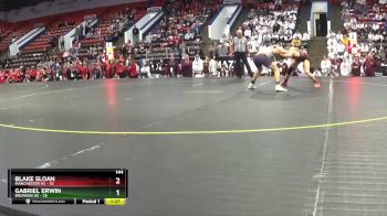 144 lbs Quarterfinals (8 Team) - Gabriel Erwin, Bronson HS vs Blake Sloan, Manchester HS