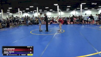 130 lbs 2nd Wrestleback (16 Team) - Levi Dicksion, Oklahoma Blue vs Noah Macha, Louisiana