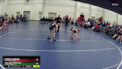 85 lbs Finals (8 Team) - Walker Metcalf, Kansas Cobras vs Canon Horner, Wyoming Twisters