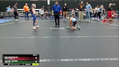 64 lbs Semis (4 Team) - Ian Montalto, Xtreme Team vs Zayne Young, Force WC