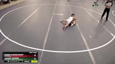 84 lbs Cons. Round 3 - Maddix Samora, Owatonna Wrestling Academy vs Kaden Kleinschmidt, Minnesota