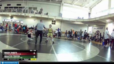 120 lbs 7th Place Match - Brody Sheets, Chesterton Wrestling Club vs Braxton Troyer, Underground Wrestling Club