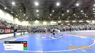 170 lbs Consi Of 8 #1 - Christian Pebley, Ponderosa vs Elijah Smith, Willits Grappling Pack