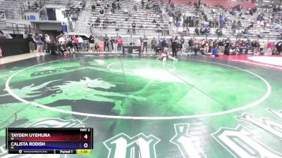 61 lbs Champ. Round 3 - Taydem Uyemura, HI vs Calista Rodish, IA