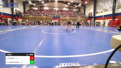 140 lbs Consi Of 4 - Julius Caygill, R.A.W. vs Cooper Leatherman, Hilldale Youth Wrestling Club