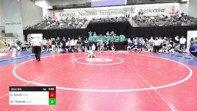 77 lbs Round Of 16 - Braylon Smith, Troup Wrestling vs Wyatt Thomas, Georgia