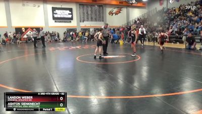 82 lbs Quarterfinal - Ashton Sienknecht, CIWC/Central Iowa Wrestling vs Landon Weber, Immortal Athletics WC