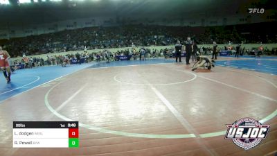 88 lbs Consi Of 16 #1 - Lane Dodgen, Wesley Wrestling Club vs Ross Powell, Bristow Youth Wrestling