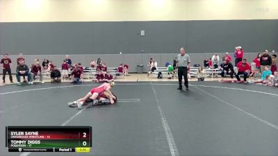 68 lbs Round 4 (6 Team) - Tommy Diggs, Poquoson vs Syler Sayne, Crossroads Wrestling