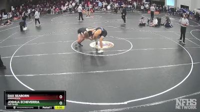 4A 175 lbs Quarterfinal - Dax Seaborn, Greenwood vs Joshua Echeverria, May River