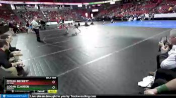 D1-106 lbs Cons. Round 1 - Mycah Beckett, De Pere vs Logan Clausen, Badger