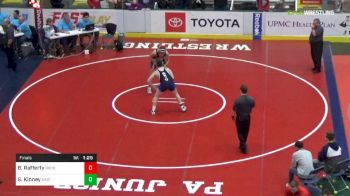 187 lbs Final - Bryce Rafferty, Brookville vs Sean Kinney, East Stroudsburg