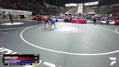 130 lbs Round 1 - Aubrie Axson, Trifecta Wrestling vs Khaos Utumapu, Trifecta Wrestling
