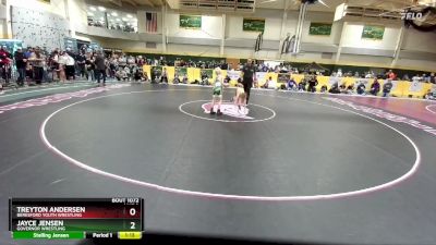 60 lbs Cons. Round 4 - Treyton Andersen, Beresford Youth Wrestling vs Jayce Jensen, Governor Wrestling