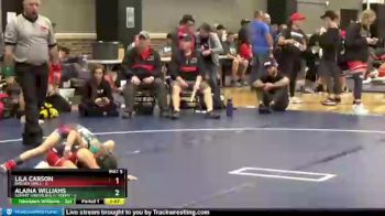 52 lbs Semis & Wb - Lila Carson, Badger Girls vs Alaina Williams, Summit Wrestling Academy