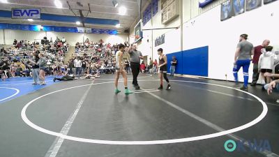 76-84 lbs Semifinal - Aidyn Harry, Wyandotte Youth Wrestling vs Stella Bovos, Salina Wrestling Club