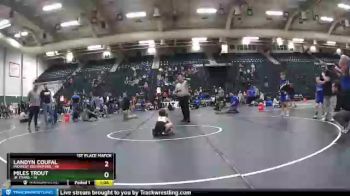 50 lbs Finals (2 Team) - Landyn Coufal, Midwest Destroyers vs Miles Trout, Jr Titans