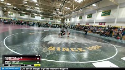 40 lbs Quarterfinal - Jason Neiman, Spearfish Youth Wrestling vs Rawley Williams, Camel Kids Wrestling