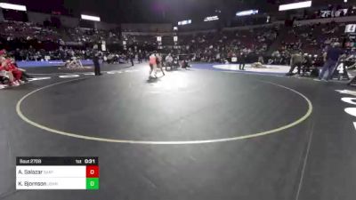 170 lbs Consi Of 16 #2 - Angela Salazar, Santa Ana vs Kira Bjornson, John F Kennedy-Fre